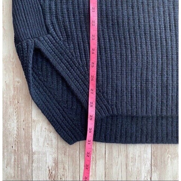 Kit & Ace Follen Cashmere Chunky Knit Oversized Sweater Tunic Top Lux Navy S/M - Picture 8 of 12